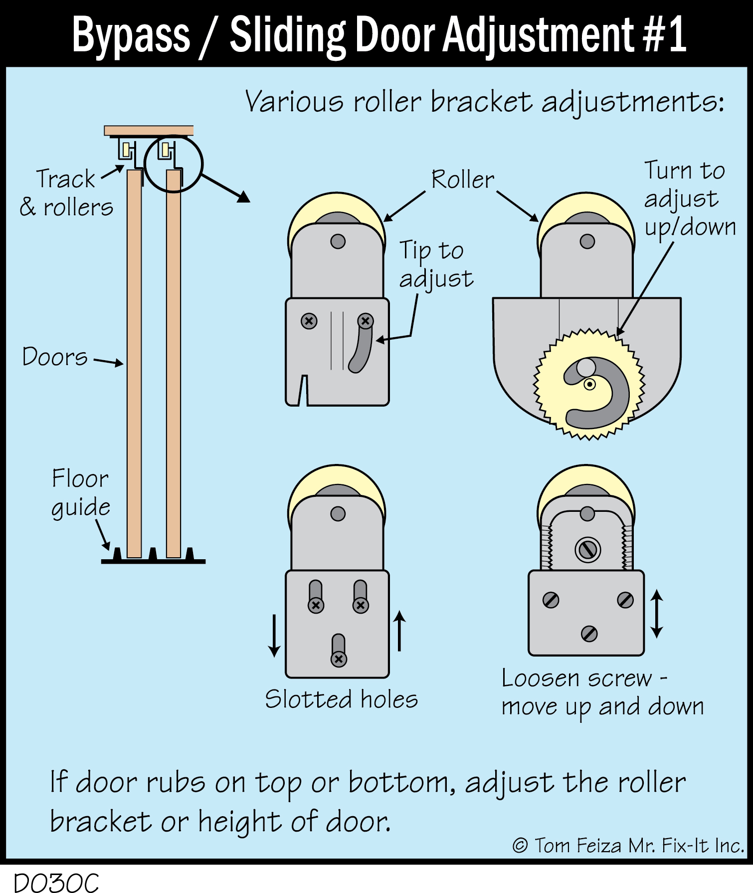 D030C - Bypass_Sliding Door Adjustment #1